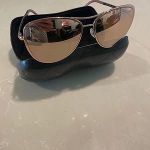 Chanel rose gold aviators